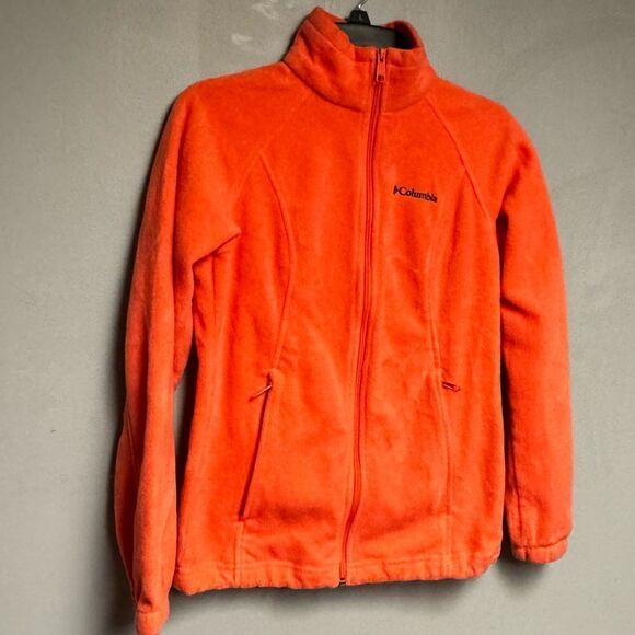 Columbia Fleece Peach jacket full zip size Small S - Picture 3 of 6